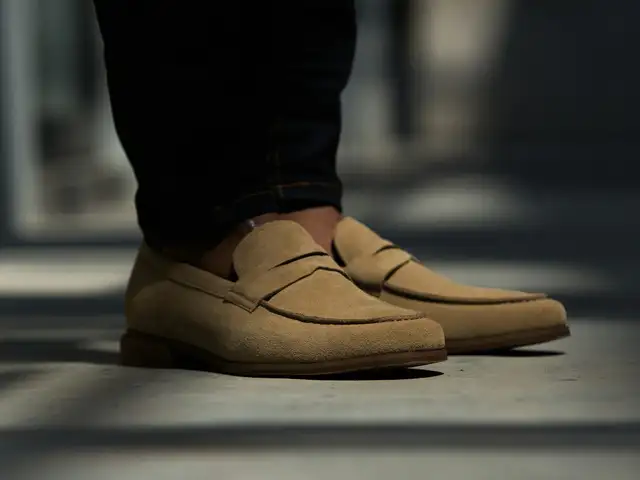 Woven Loafer — Cognac