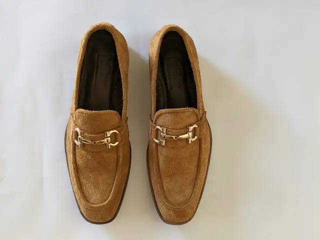 Belgian Loafer — Olive Suede
